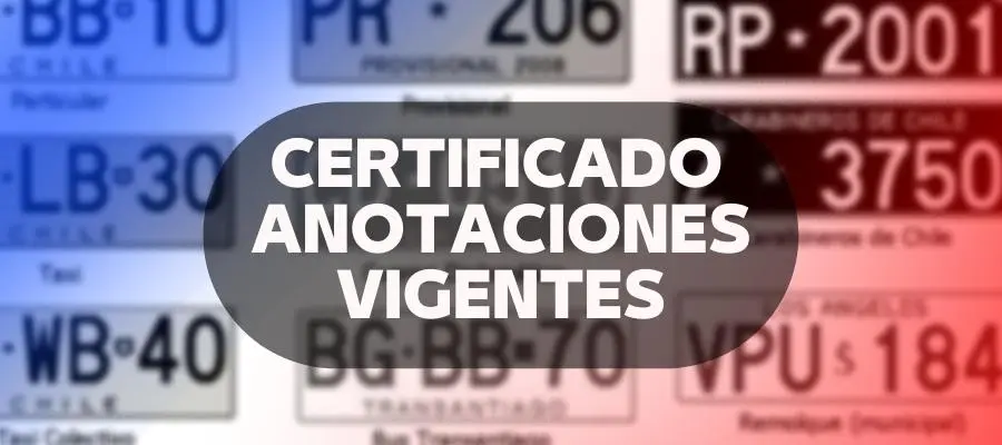 certificado de anotaciones vigentes auto moto
